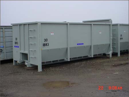30 cu. yd. container