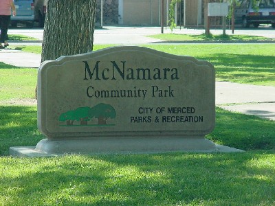 McNamara Park sign