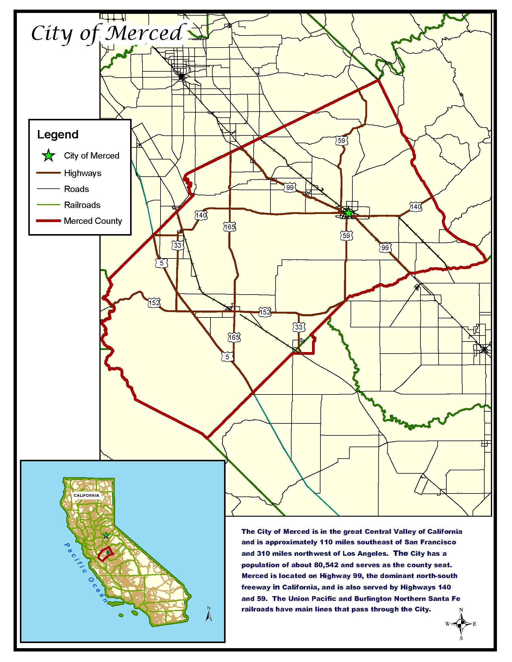 Map Location City Of Merced