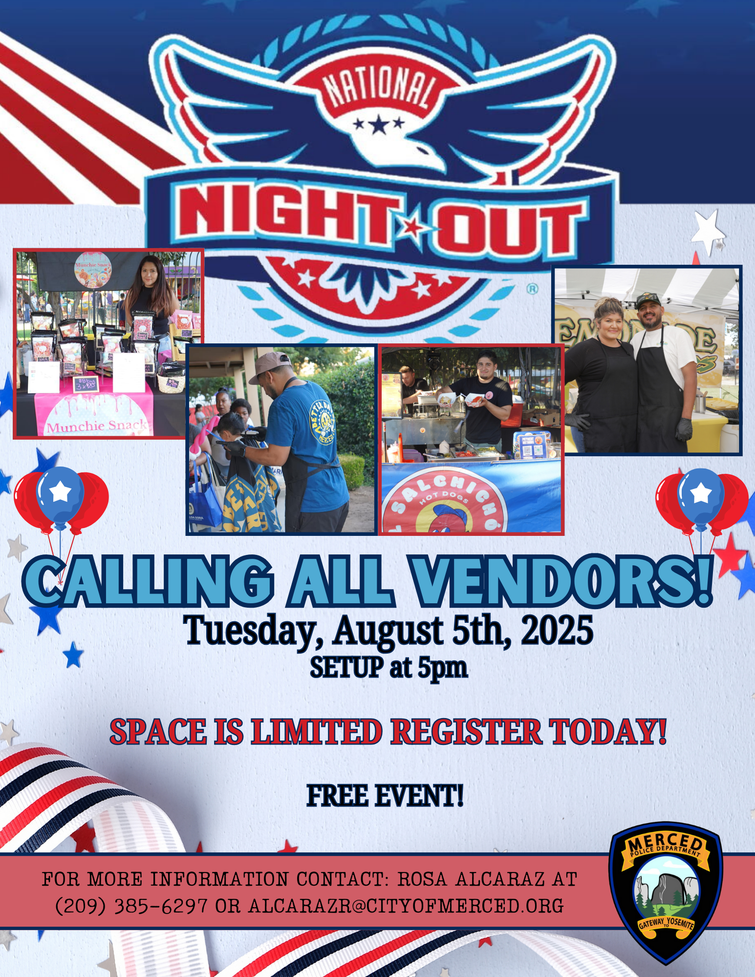 National Night Out Request for VENDORS 2025